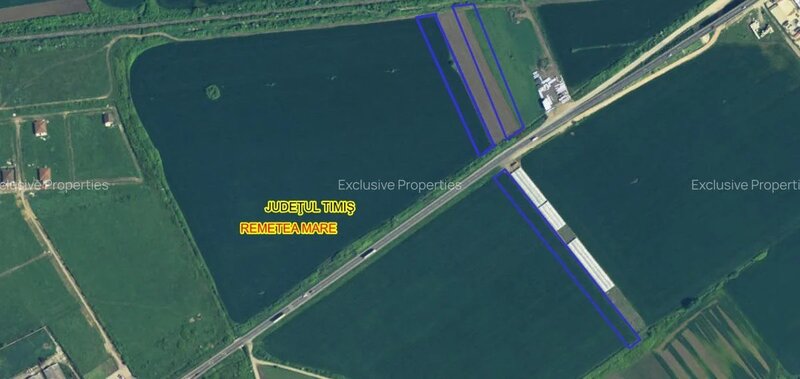 Timis Terenuri de vanzare – iesirea din Remetea Mare spre Autostrada